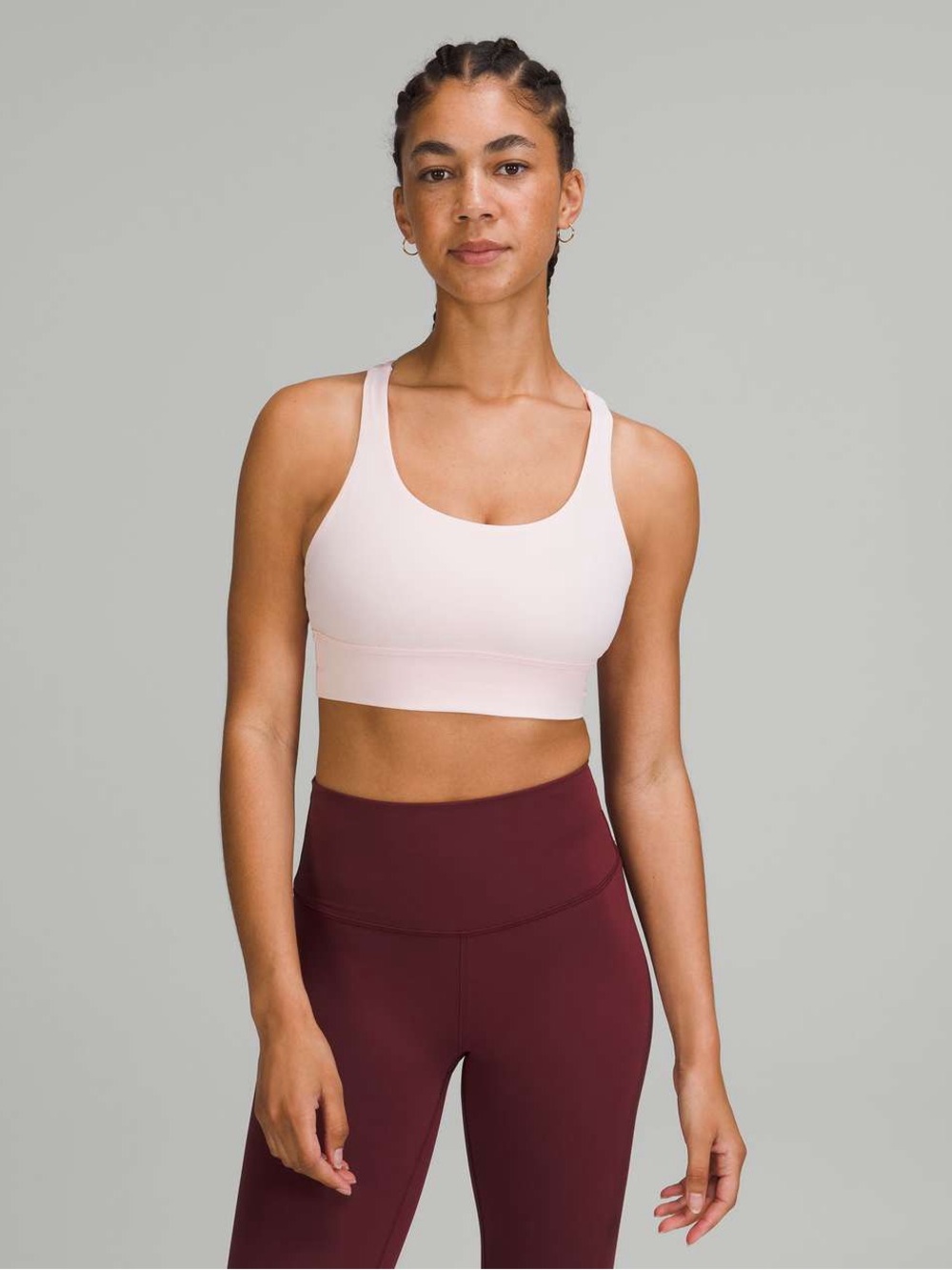 Lululemon Energy Longline Bra *Medium Support, B–D Cups Pastel Blue